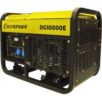 Генератор диз. CHAMPION DG10000E (10/11кВт 17лс 25л 170кг эл.стартер,колеса, счетчик) (DG10000E)