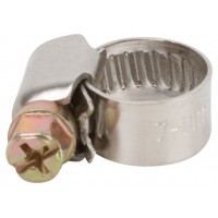 Хомут обжимной (нержавеющая сталь со сваркой) 7-11 мм (64270)