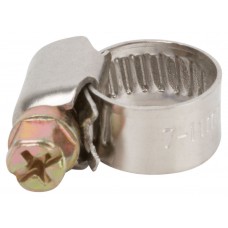 Хомут обжимной (нержавеющая сталь со сваркой) 7-11 мм (64270)