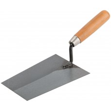 Кельма отделочная, инструментальная сталь, деревянная ручка 180 мм (04888М)