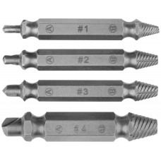 Набор экстракторов двусторонних Профи, сталь S2, 4 шт. (36452)