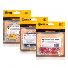 Наконечник кабельный кольцевой изолированный НКИ 6.0–6 (20 шт) (КВТ) (91004)