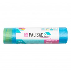 Пакеты для мусора с завязками 35 л x 15 шт. синие, Home Palisad (927155)