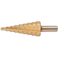 Сверло ступенчатое HSS по металлу, 9 ступеней, 4-20 мм