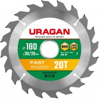 Диск пильный по дереву Fast URAGAN 180х30/20 мм 20Т 36800-180-30-20_z01  