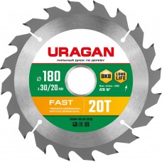 Диск пильный по дереву Fast URAGAN 180х30/20 мм 20Т 36800-180-30-20_z01  