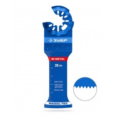 Полотно биметаллическое BIM 35 x 70 мм, 20TPI, чистый рез: металл, твердое дерево, пластик ЗУБР StarQuick 15574-35-70