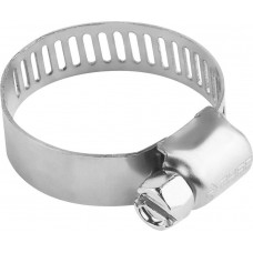 Нержавеющий хомут НХ-8П, 13 - 26 мм, просечная лента 8 мм, 5 шт ЗУБР Профессионал 37811-13-26-5