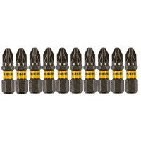 Бита PZ2х25, сталь S2, шестигранный профиль, 10 шт. Е 6,3 Denzel (11654)