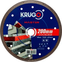Диск алмазный Х-тип KRUGO MASTER 200х1,7х22,2х10 mm 81022000232