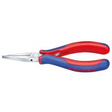 Длинногубцы захватные для электроники, плоские губки, 145 мм, 2-комп ручки (KN-3552145)