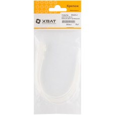 Хомуты нейлоновые, белые для проводов, 200 мм (фасовка 8 шт) (60420-2)