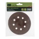 Круг абразивный на ворсовой подложке под липучку, перфорированный, P 40, 125 мм, 5 шт Сибртех (738027)