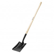 Лопата совковая, 230х285х1500 мм, деревянный лакированный черенок, LUXE Palisad (61378)