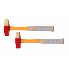 Молоток слесарный 450 гр AlCu рукоятка фиберглас, искробезопасный 188-1004, HORTZ