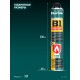 Монтажная пена FIRE STOP B1, 750 мл, пистолетная, огнестойкая, не залипающий клапан, 240°С, SVS, выход до 45 л KRAFTOOL 41186_z01