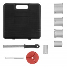 Набор коронок по керамической плитке, 33-53-67-73-83 мм, напил, в пластиковом боксе, шестигранный хвостовик Matrix (72842)