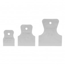 Набор шпателей 40-60-80 мм, белая резина, 3 шт Сибртех (85803)