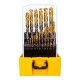 Набор сверл по металлу, 1-13 мм, Р6М5К8-TiN, Golden Tip, 25 шт Denzel (723010)