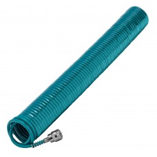 Полиуретановый спиральный шланг профессиональный BASF, 15 м, с быстросъемными соединением Stels (57009)