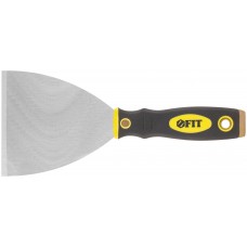 Шпатель для удаления ржавчины Профи, толщ. лезвия 1 мм, двухкомп.ручка с метал.бойком 4 (100 мм) (06674)