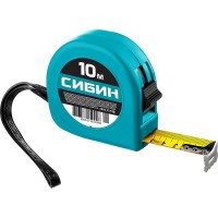 Рулетка 10 м х 25 мм СИБИН 34020-10-25