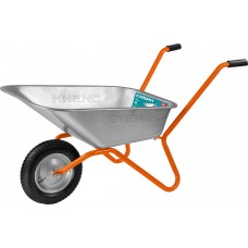 Садовая тачка одноколесная 65 л 90 кг пневматические колеса СИБИН СТ-11 39908_z01