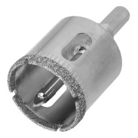 Сверло по керамической плитке и стеклу, 30 х 55 мм, шестигранный хвостовик, с центрующим сверлом Сибртех (72716)