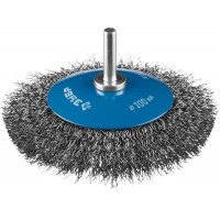 Щетка коническая для дрели 100 мм, витая стальная латунированная проволока 0.3 мм ЗУБР Профессионал 35230-100_z02