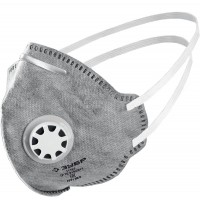 Полумаска фильтрующая плоская с угольным слоем класс защиты FFP1 с клапаном выдоха ЗУБР ПГ-80 Профессионал 11167_z01