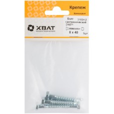 Болт сантехнический 6х40 мм DIN 571, 5 шт 31604-2