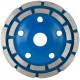 Диск алмазный шлифовальный, посадочный диаметр 22,2 мм, два ряда сегментов 125 мм (39518М)