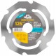 Диск пильный по дереву, посадочный диаметр 22,2 мм, 6 зубьев, 125 мм (37610М)