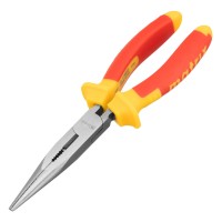 Длинногубцы прямые Insulated, 200 мм, двухкомпонентные рукоятки Matrix Professional (17103)