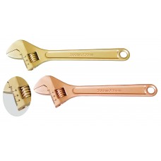 Ключ гаечный разводной со шкалой шведский КР-13 искробезопасный сплав AlCu 125C-1002, HORTZ