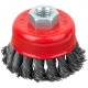 Корщетка-чашка, гайка М14, стальная витая проволока 65 мм (39466)