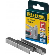 Скобы тип 53 (A/10/JT21), 10 мм, калибр 23GA, 1000 шт KRAFTOOL 31670-10