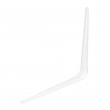 Кронштейн угловой с ребром, 350 х 400 мм, белый Сибртех (94019)