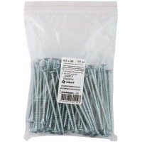 Шурупы оцинкованные, универсальные 4,5 х 80 100 шт Фасовка (20480-0)