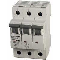 Автоматический выключатель ВА-60П, 3P, 32А, B, 6кА, Премиум СВЕТОЗАР SV-49013-32-B