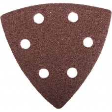 Треугольник шлифовальный 93?93?93мм Мастер универсальный на велкро основе 6 отверстий Р60 5шт ЗУБР 35583-060