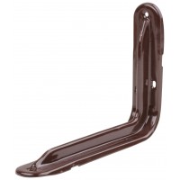 Уголок-кронштейн усиленный коричневый 140х200 мм (1,0 мм) (65963)