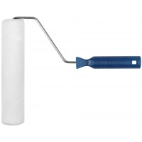 Валик велюровый, диаметр 40/48 мм, бюгель 6 мм, ворс 4 мм, белый, 230 мм (02134)