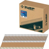 Гвозди реечные рифленые оцинкованные SN21 70 x 3.1 мм, 2400 шт ЗУБР 305396-70
