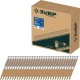 Гвозди реечные рифленые оцинкованные SN21 70 x 3.1 мм, 2400 шт ЗУБР 305396-70