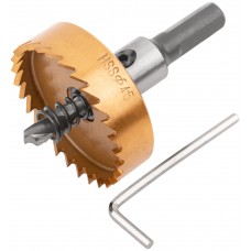 Коронка кольцевая по металлу, HSS сталь, титановое покрытие 45 мм (36876)