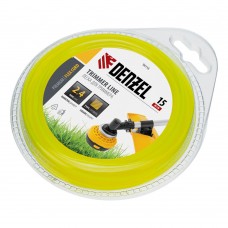 Леска для триммера, квадрат 2.4 мм х 15 м, блистер Flex cord Denzel (96116)