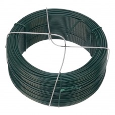 Проволока с ПВХ покрытием, зеленая 1.5 мм, длина 50 м Сибртех (47772)