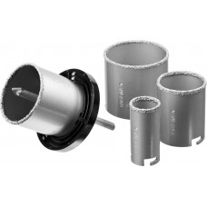 Набор кольцевых коронок 6 шт, 33, 53, 67, 73 мм, карбид вольфрама STAYER Professional 33345-H6