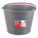 Ведро строительное пластмассовое 16 л, ударопрочное, обрезиненная ручка Matrix (81463)